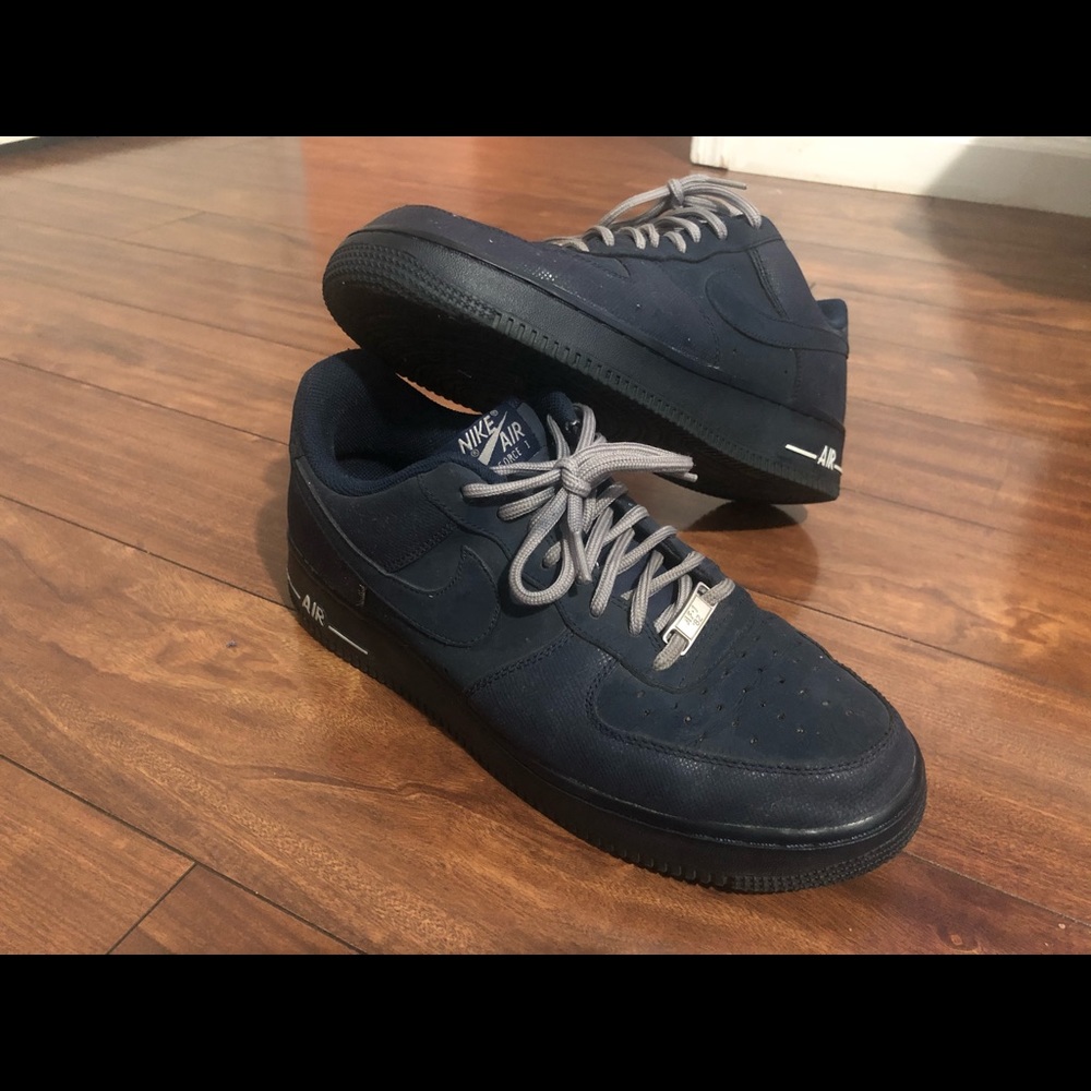 Blue Nike sneakers